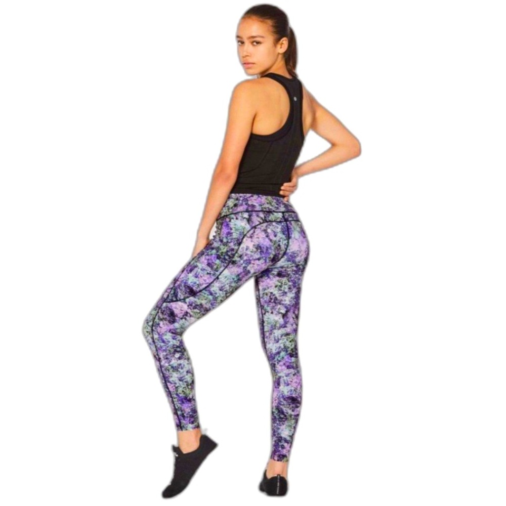 LULULEMON Wunder Under HR purple leggings 2